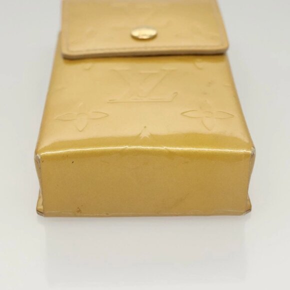 LOUIS VUITTON Monogram Vernis Green Cigarette Case Beige - Picture 4 of 16
